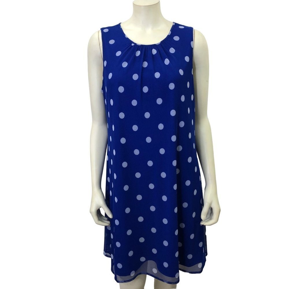 DKNY‎ LACE POLKA DOT SHIFT DRESS size 12
